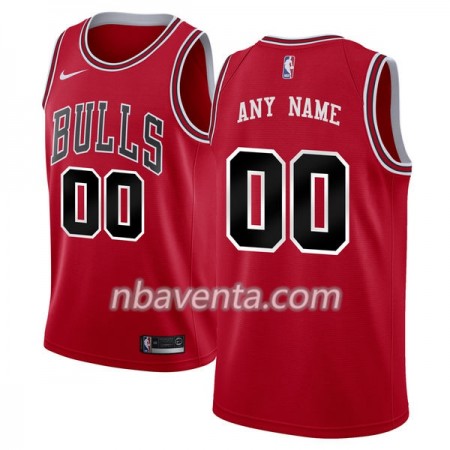 Camiseta Hombre Chicago Bulls Personalizadas Nike 2017-18 Rojo Swingman Camiseta Hombre Chicago Bulls Personalizadas Nike 2017-18 Rojo Swingman